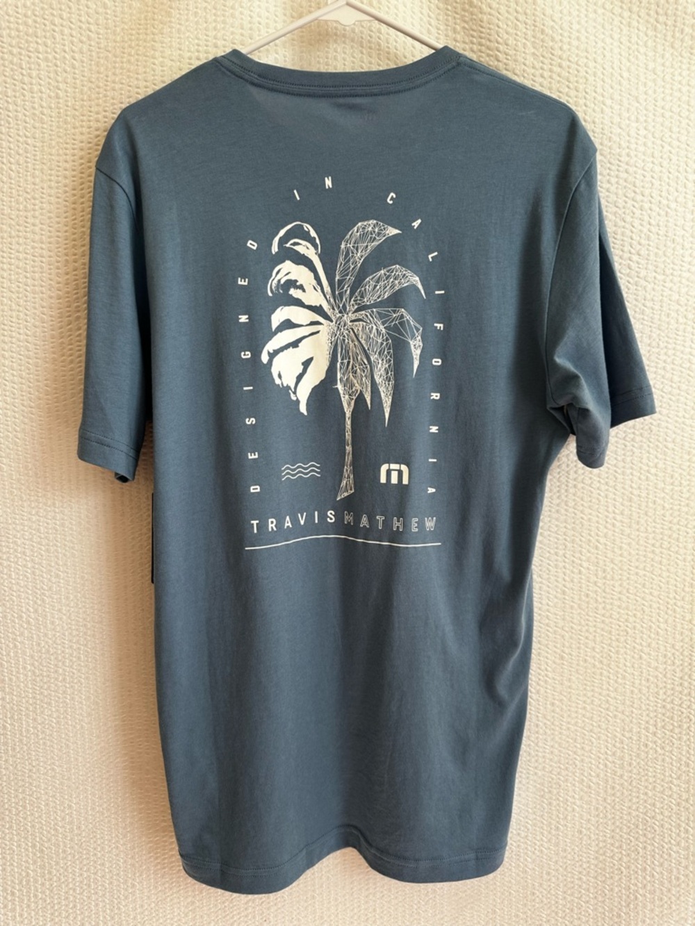 Travis Mathew Palm Grass Men’s Blue Short Sleeve Tee Size: Small NWT